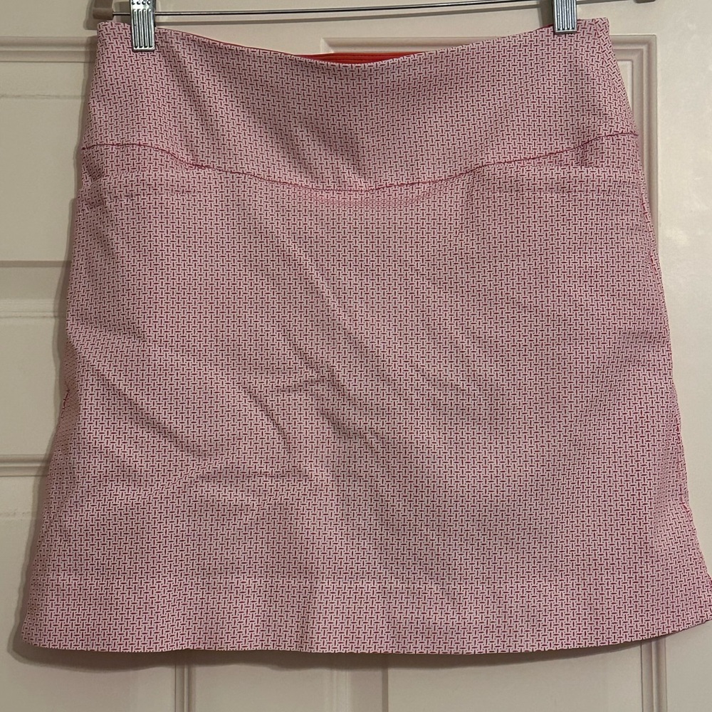 Pink & White Active Skort